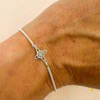 Pulsera Amuleto Protección | Plata | Nudo de bruja - San Benito - Árbol de la Vida