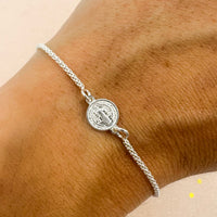 Pulsera Amuleto Protección | Plata | Nudo de bruja - San Benito - Árbol de la Vida