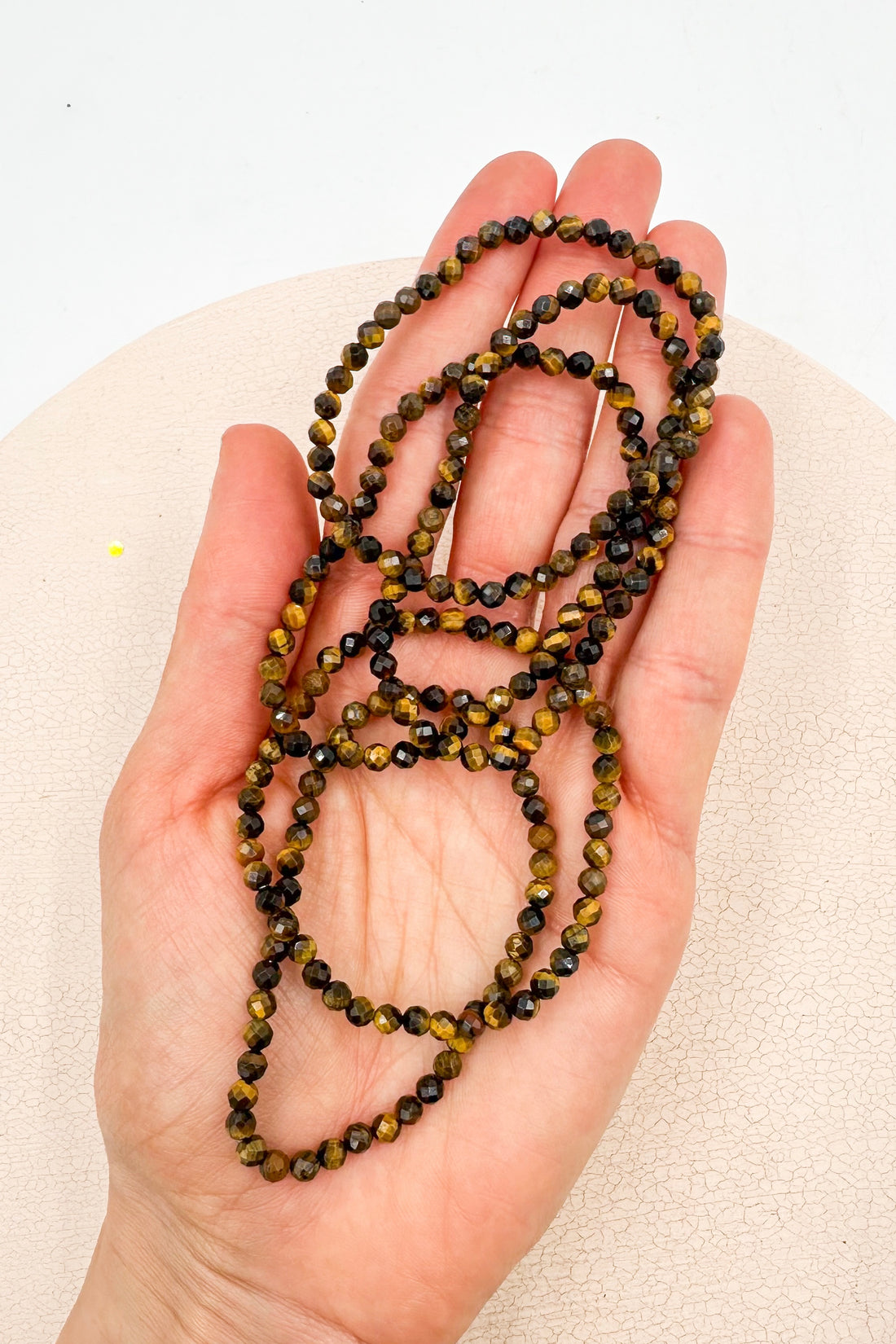 Pulsera Ojo de tigre Facetada | 4mm | Protección - Transformación