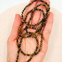 Pulsera Ojo de tigre Facetada | 4mm | Protección - Transformación