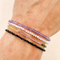 Pulsera de plata facetadas | 2mm |