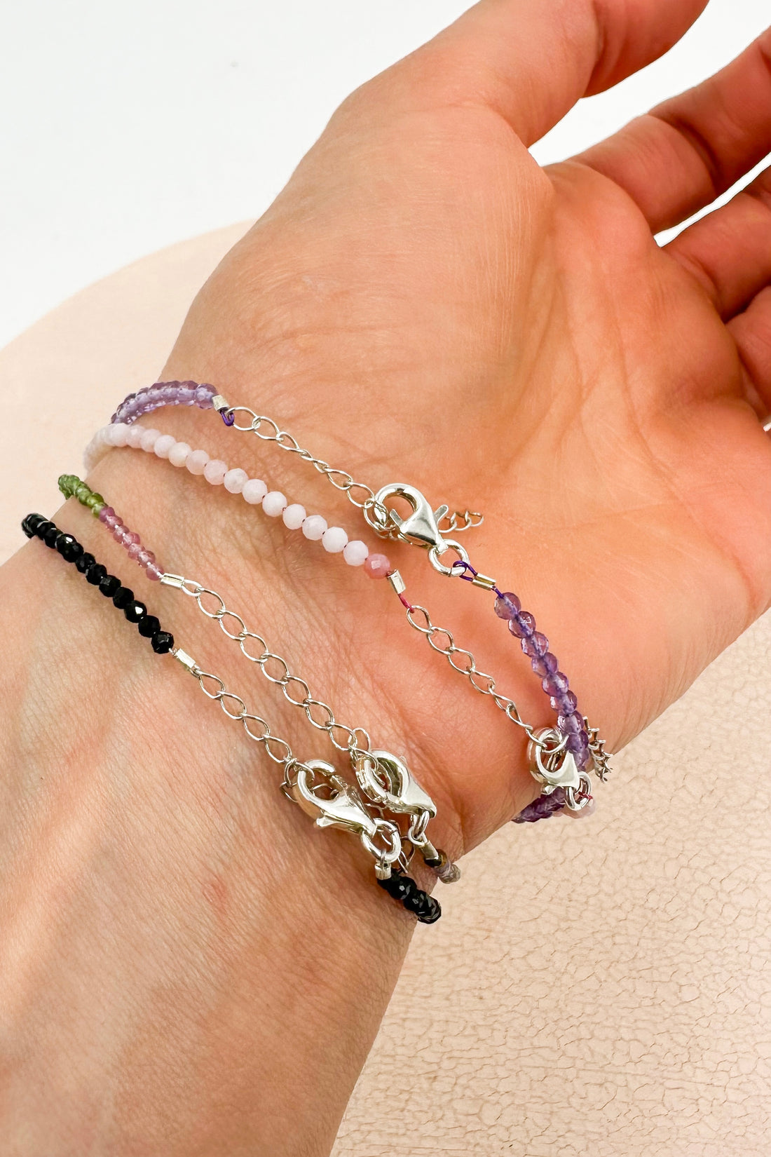 Pulsera de plata facetadas | 2mm |