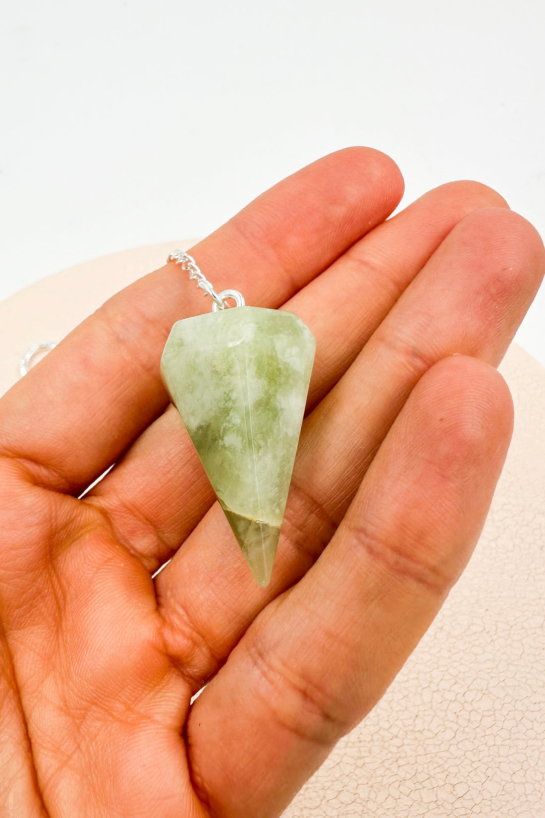 Péndulo Jade Verde | Abundancia - Buena Suerte