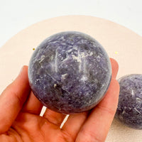 Lepidolita esferas grandes | Limpieza - Superación