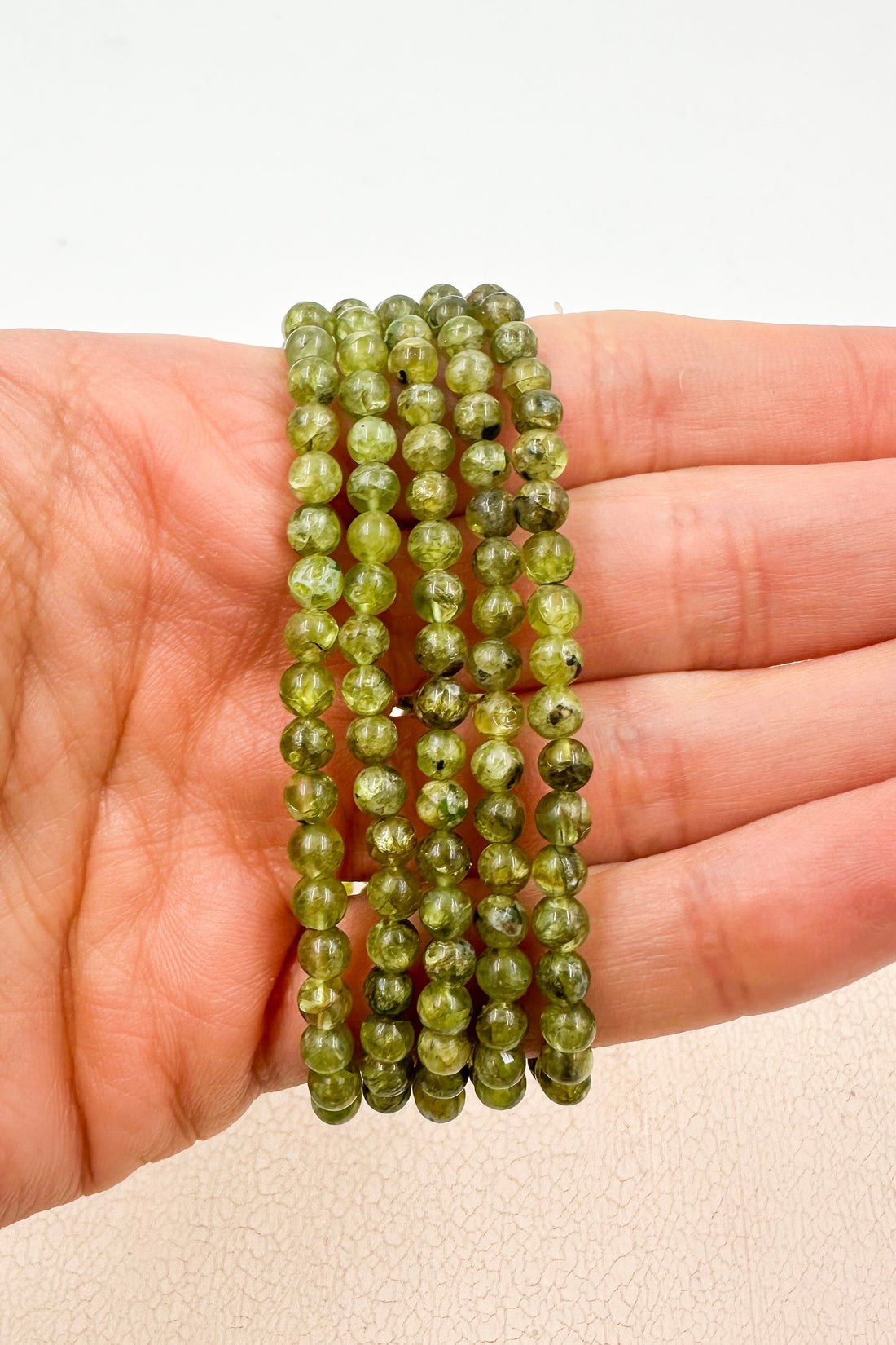 Pulsera Peridoto | 4mm | Limpieza energética - Conexión interior