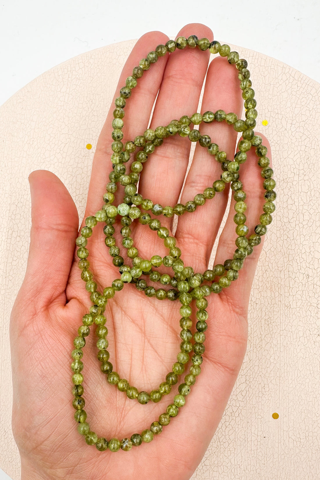 Pulsera Peridoto | 4mm | Limpieza energética - Conexión interior