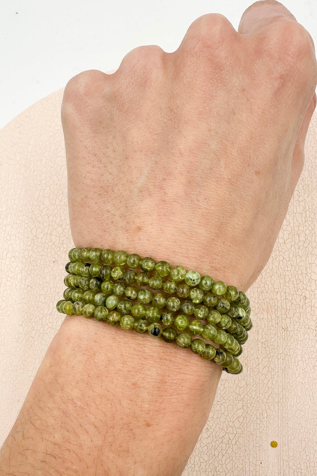 Pulsera Peridoto | 4mm | Limpieza energética - Conexión interior