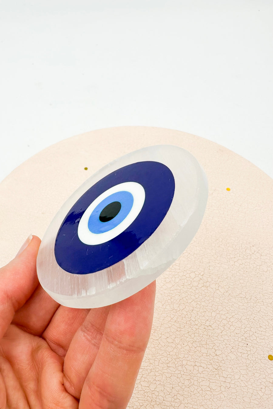 Disco de Selenita Ojo Turco | Bienestar - Tranquilidad