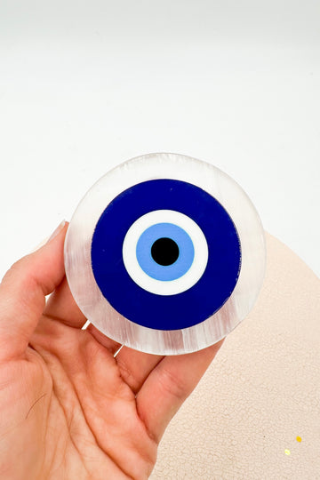 Disco de Selenita Ojo Turco | Bienestar - Tranquilidad