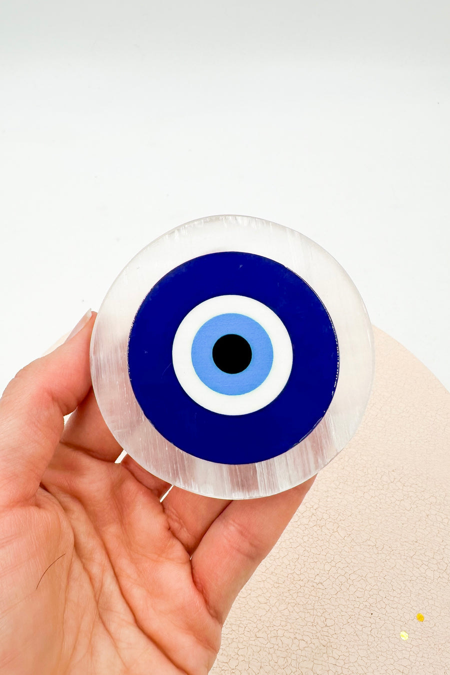 Disco de Selenita Ojo Turco | Bienestar - Tranquilidad