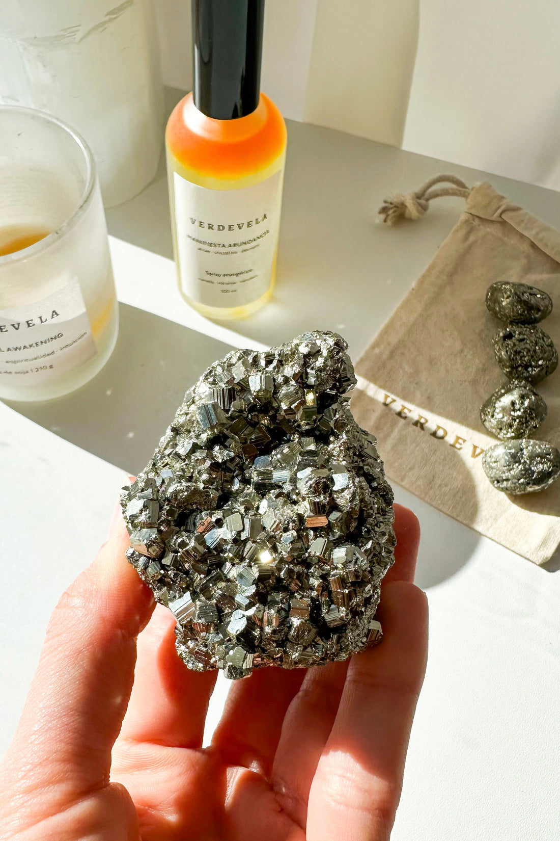 Pirita con base | Positividad - Prosperidad