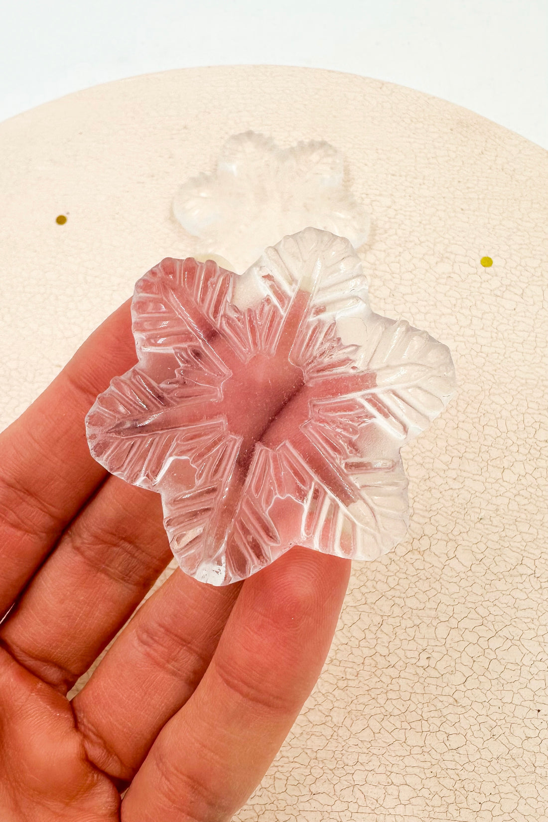 Especial Navidad | Copo de nieve de Cristal de roca - Meditación - Positividad