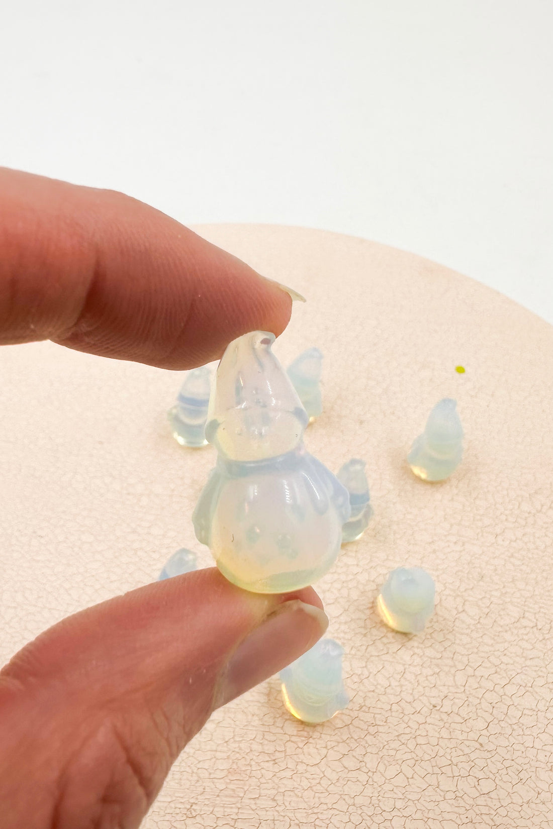 Especial Navidad | Muñeco de nieve de Opalita - Felicidad - Propósitos