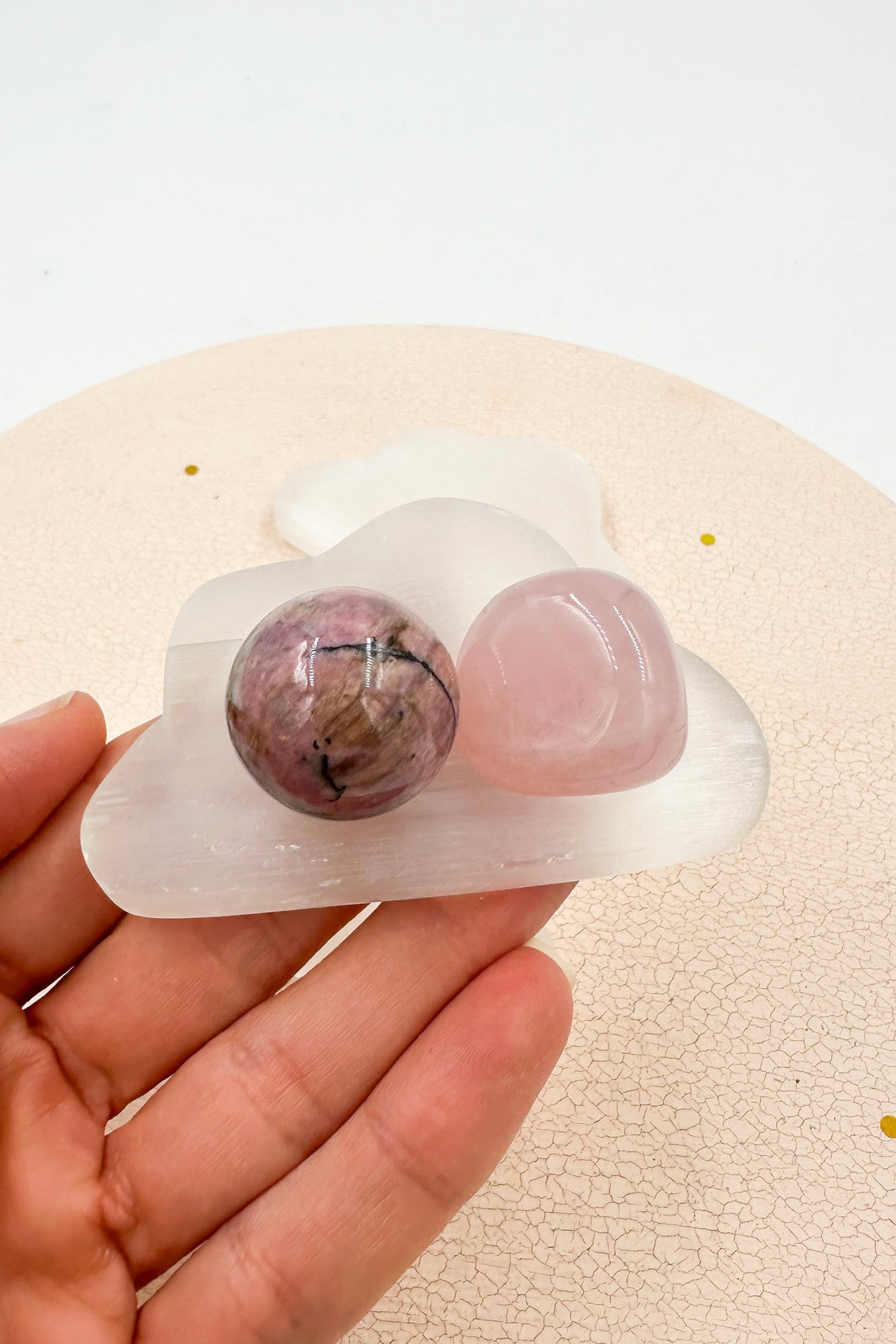 Nube de selenita Bol | Bienestar - Tranquilidad