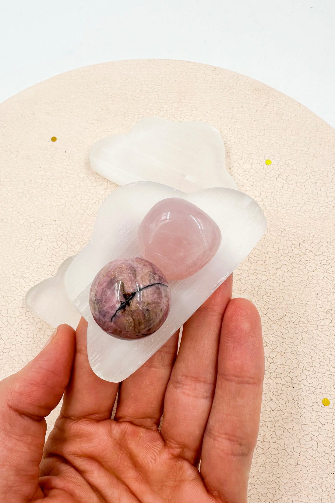 Nube de selenita Bol | Bienestar - Tranquilidad