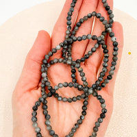 Pulsera Larvikita  | 4mm | Agotamiento - Protección