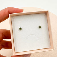 Pendientes Moldavita Circulares | Buena suerte - Espiritualidad