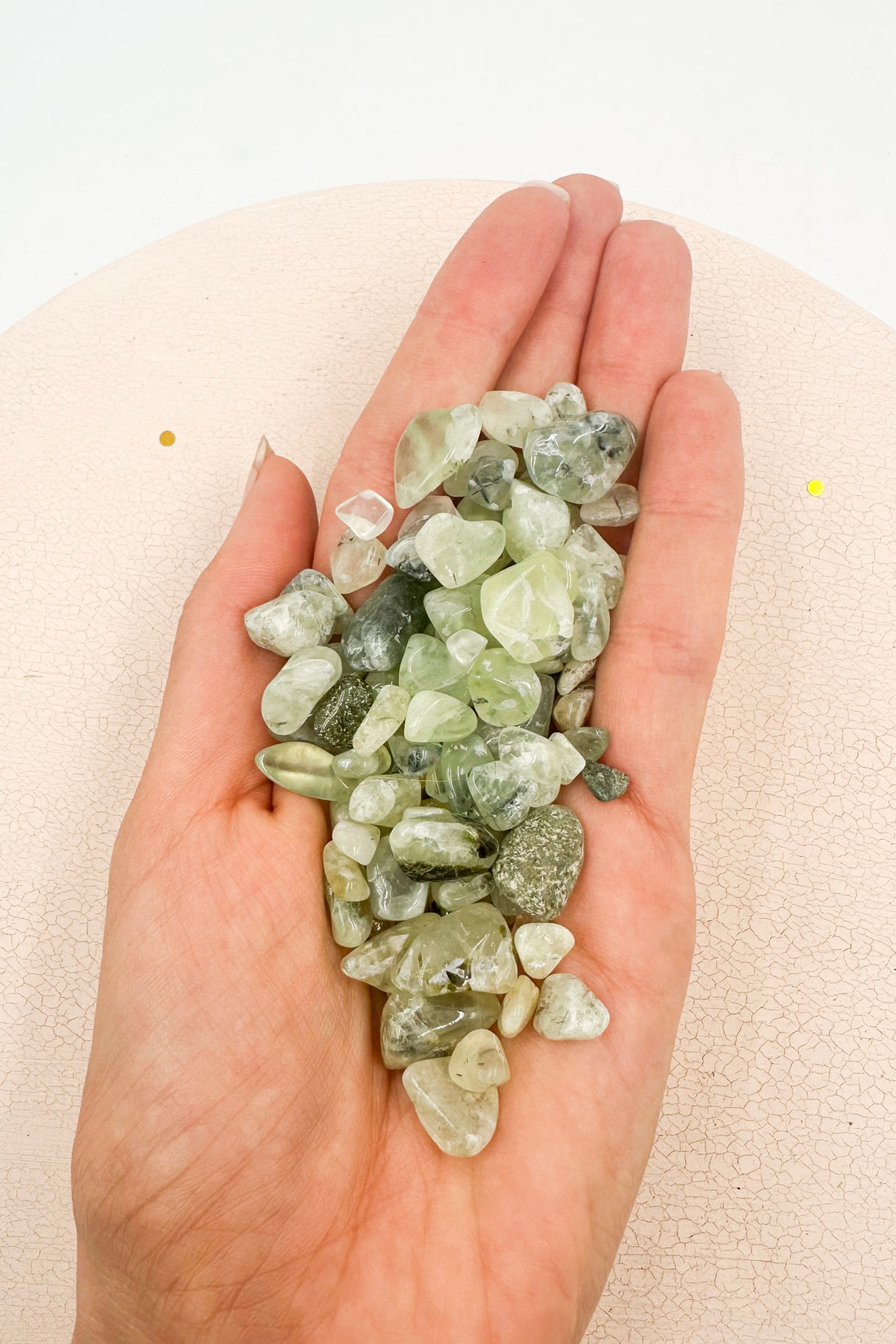 Bottle Elixir Prehnite Chips | Abundance - Positivity