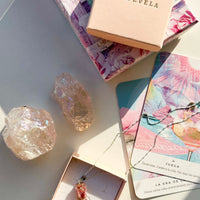 Colgante orgonite con turmalina rosa