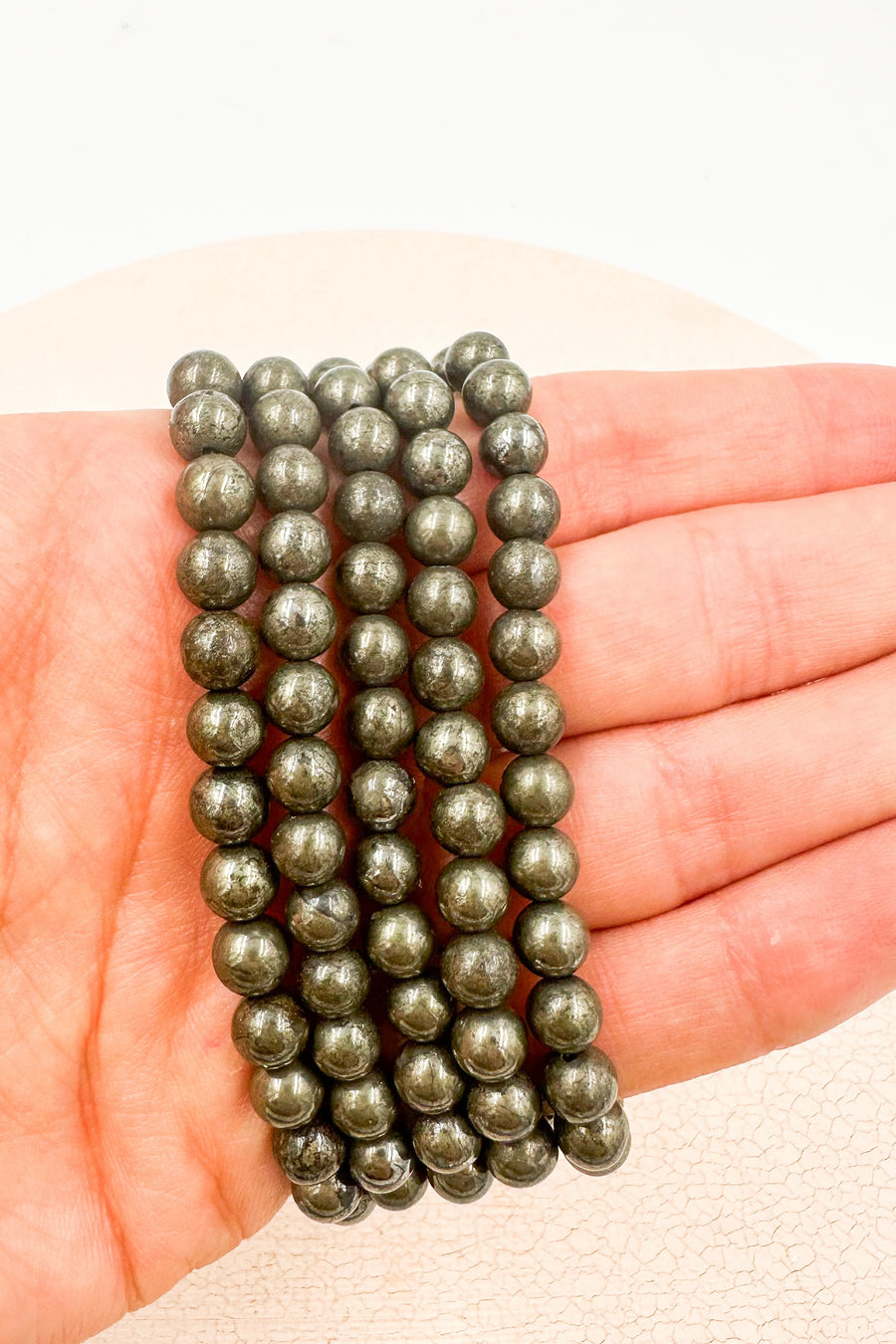 Pulsera Pirita | 6 mm | Abundancia - Positividad