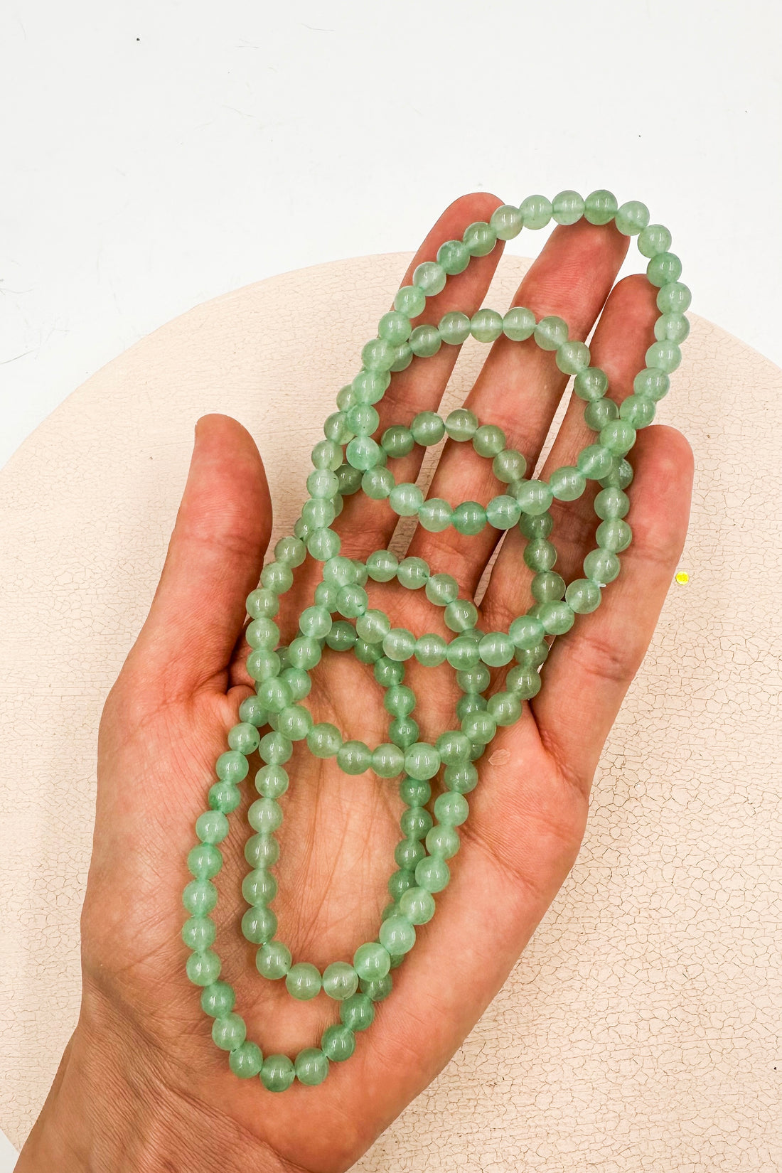 Pulsera Cuarzo verde | 6mm | Abundancia - Bienestar