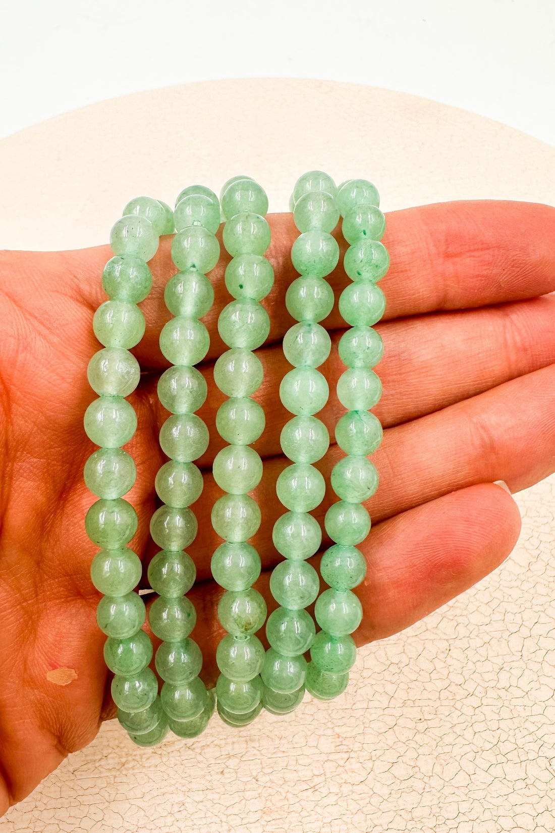 Pulsera Cuarzo verde | 6mm | Abundancia - Bienestar