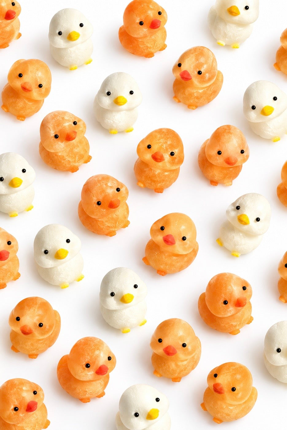 Patitos |  Calcita Amarilla - Jade Blanco | Energía - Limpieza energética