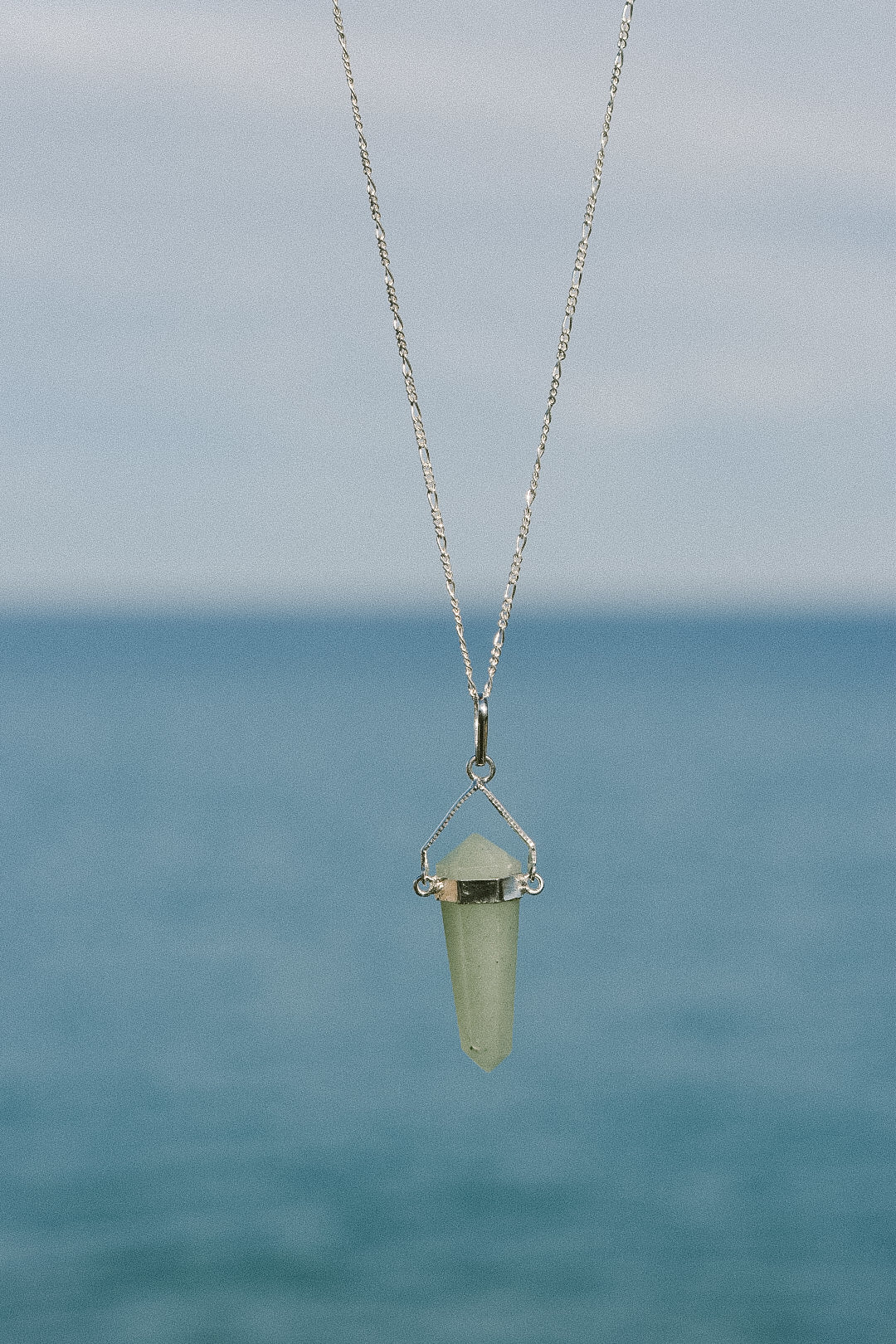 Tip pendant | green quartz 