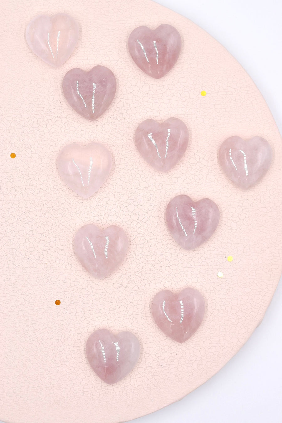 Rose Quartz Hearts | Love - Sensitivity