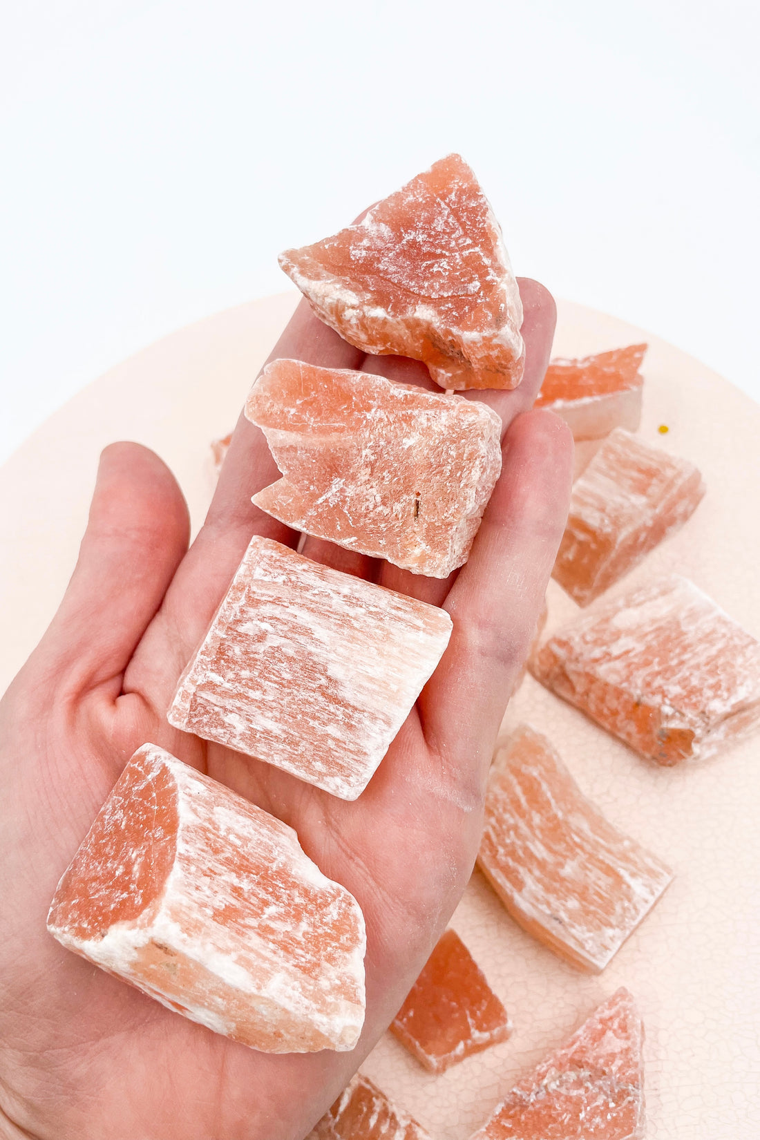 Massive Orange Selenite | Spirituality - Cleanliness