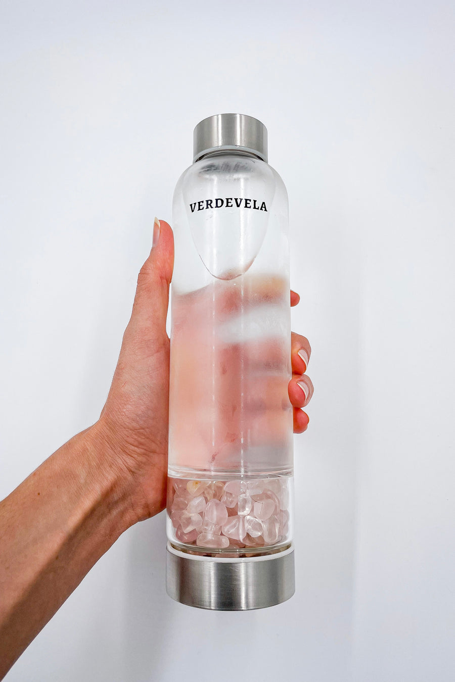 Botella Elixir Cuarzo Rosa Mini | Amor - Autoestima