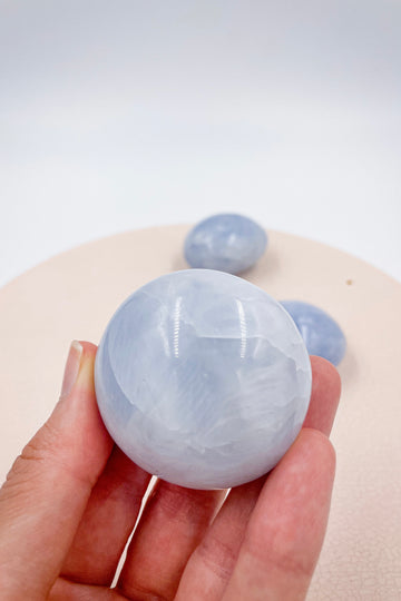 Palmstone Blue Calcite | Anxiety and Calm