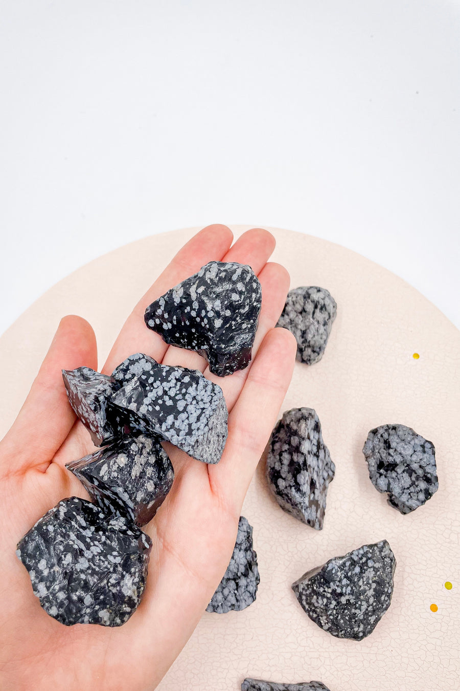 Snowflake Obsidian Raw | Self Realization - Cleaning