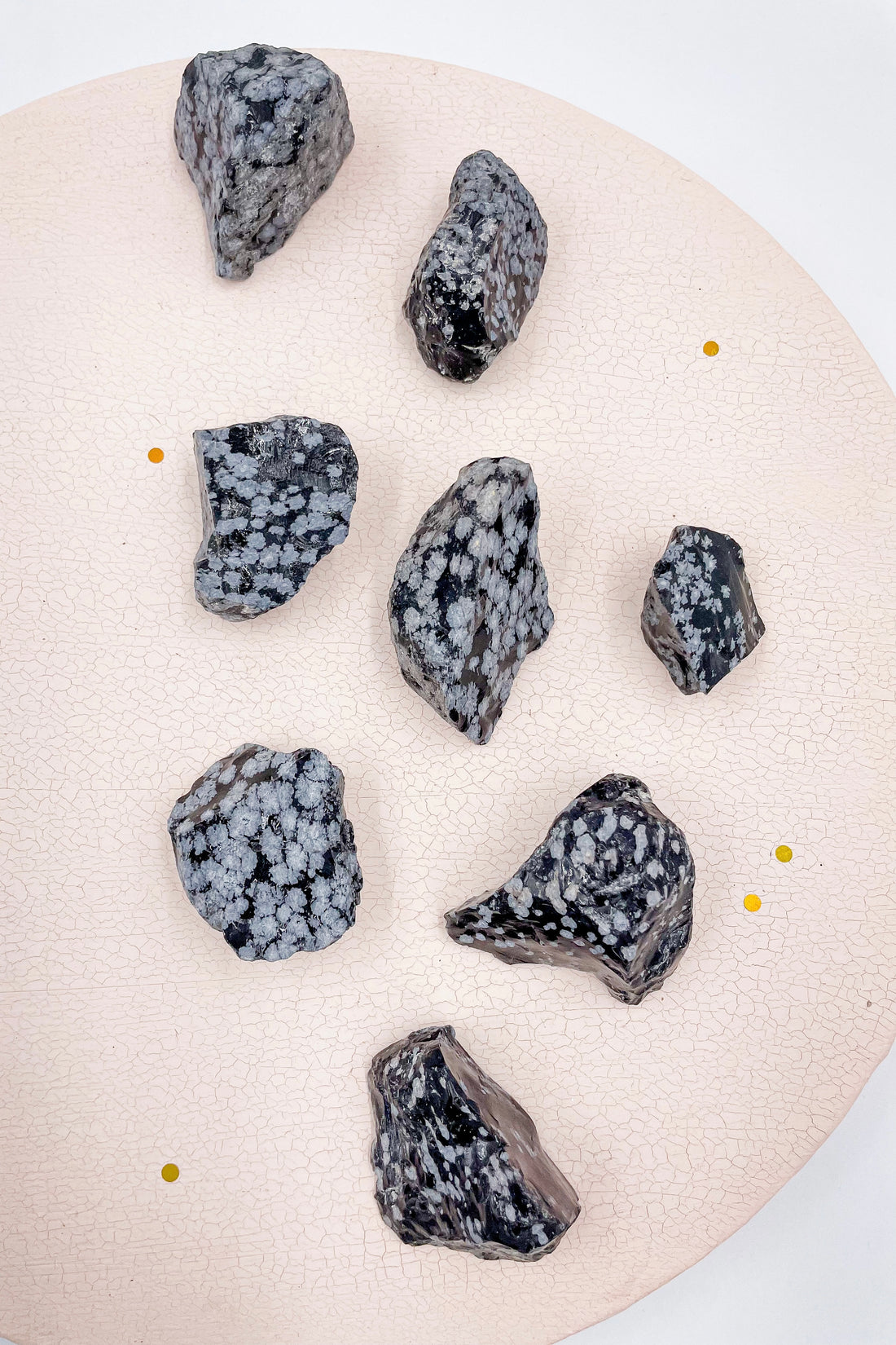 Snowflake Obsidian Raw | Self Realization - Cleaning