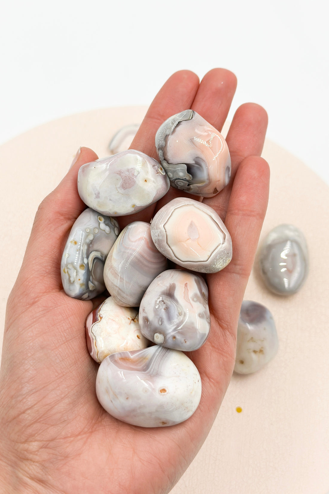 Botswana Pink Agate Tumble | Balance - Relationships 