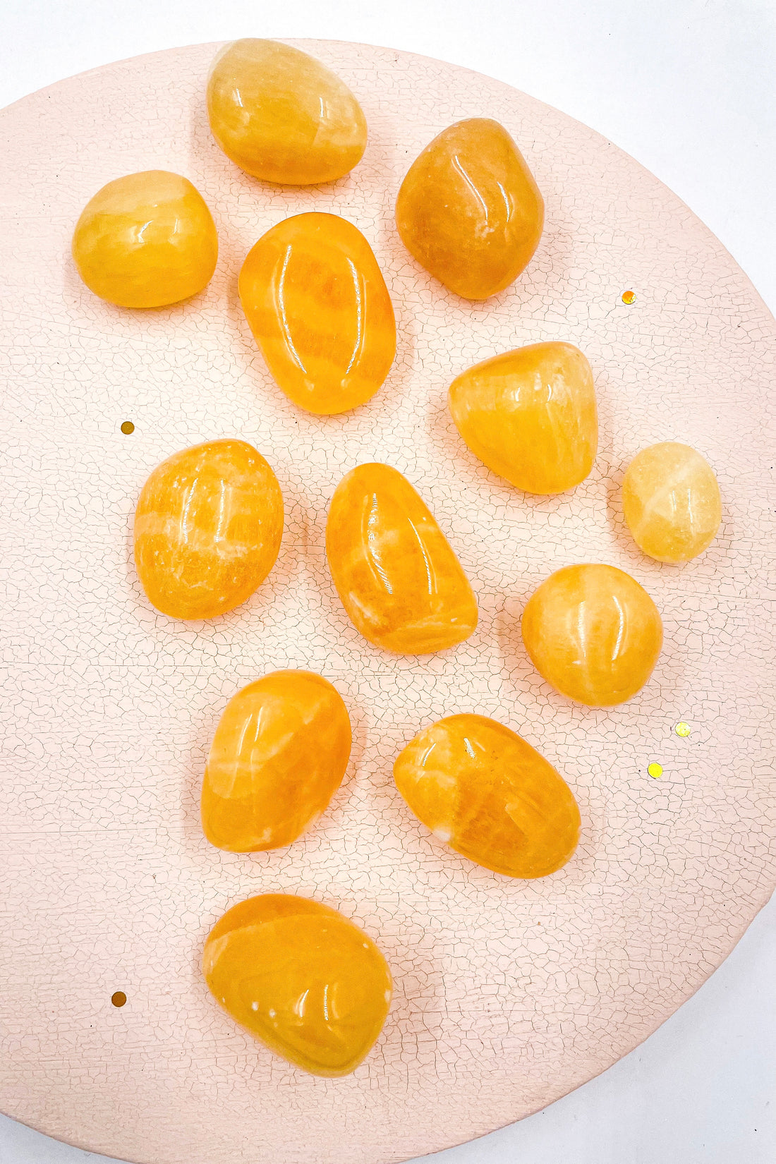 Orange Calcite Tumble | Energy and Cleaning