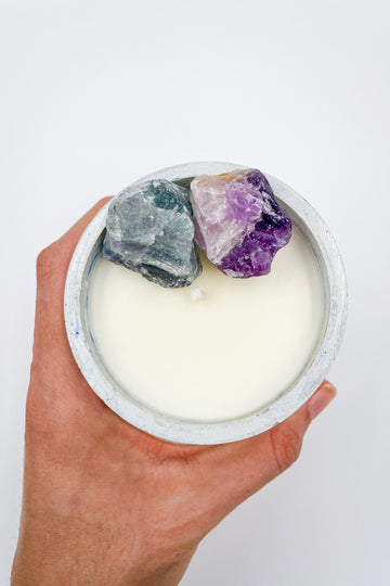 MEDITATION CANDLE | Fluorite